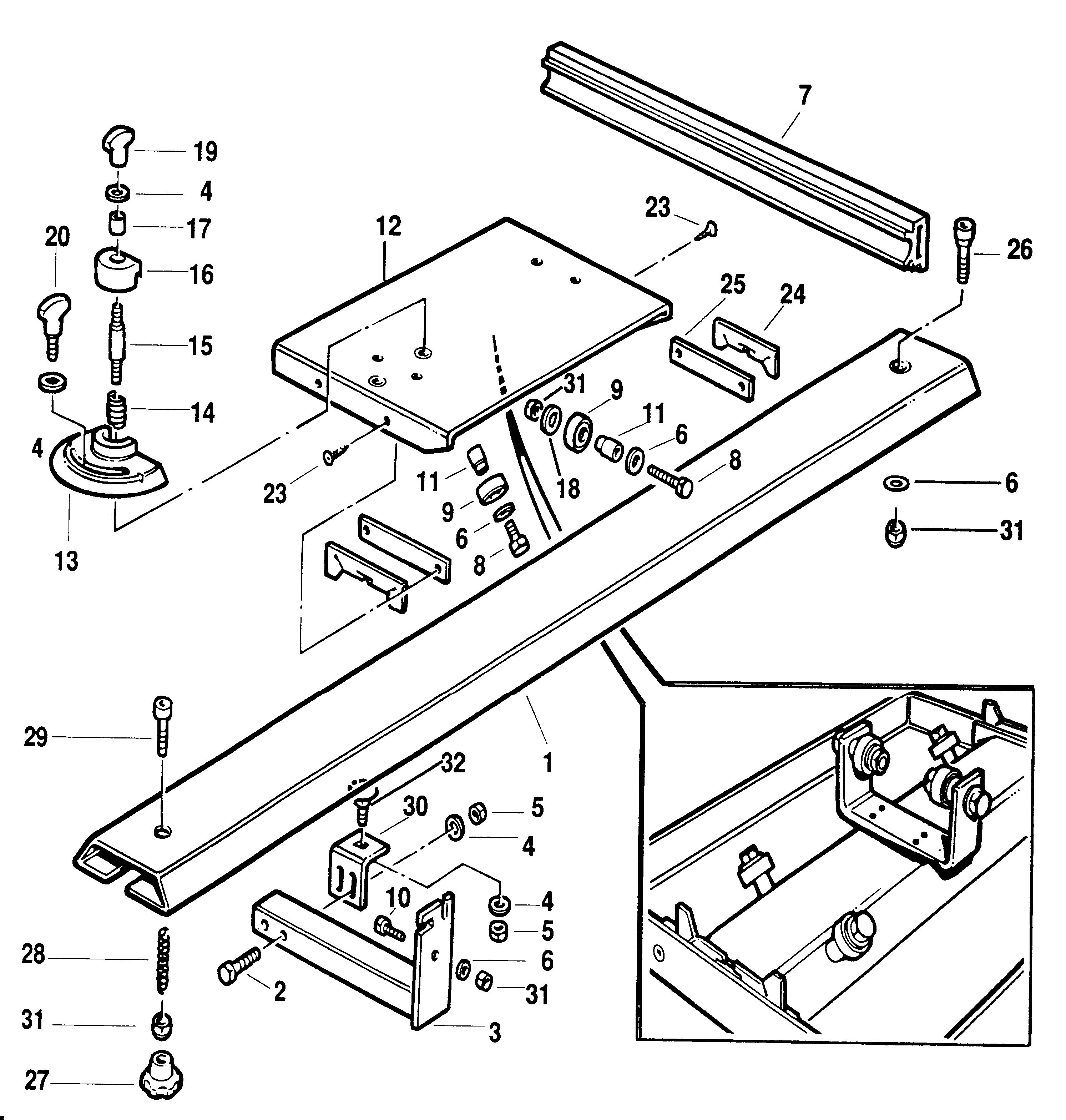 DEWALT TABLE (Type 1)