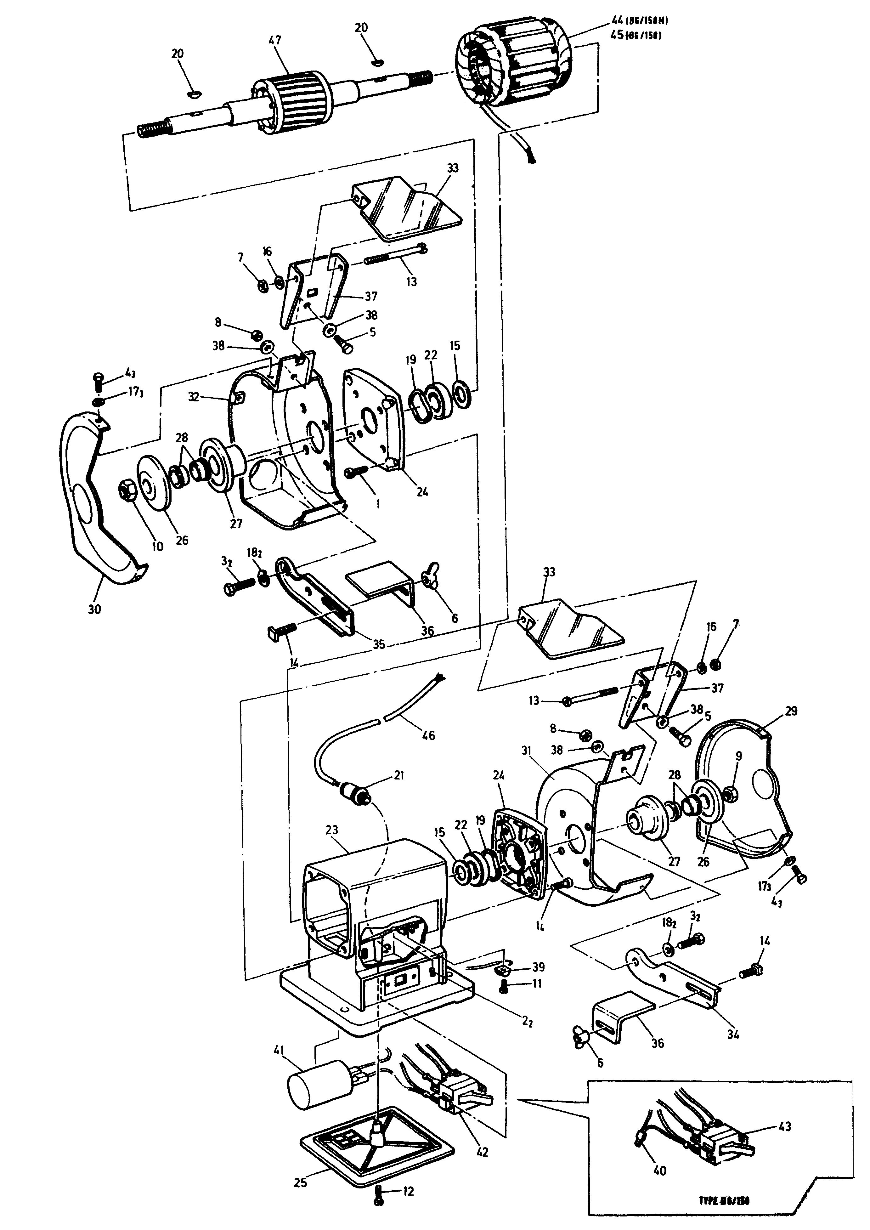 BLACK+DECKER BENCH GRINDER Type 1