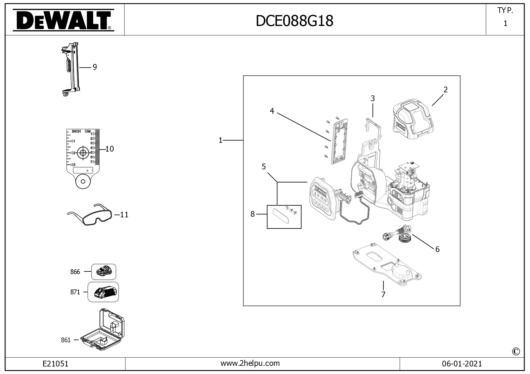 DEWALT ROTARY LASER (Type 1)
