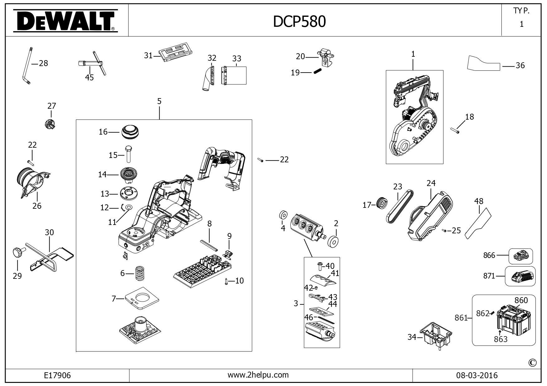 DEWALT PLANER (Type 1)