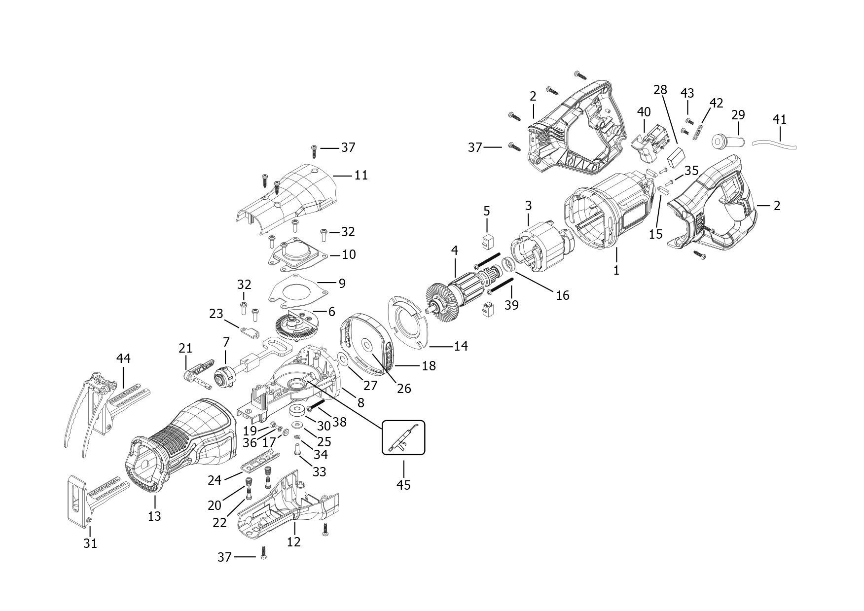 BLACK+DECKER RECIPROCATING SAW (Type 1)