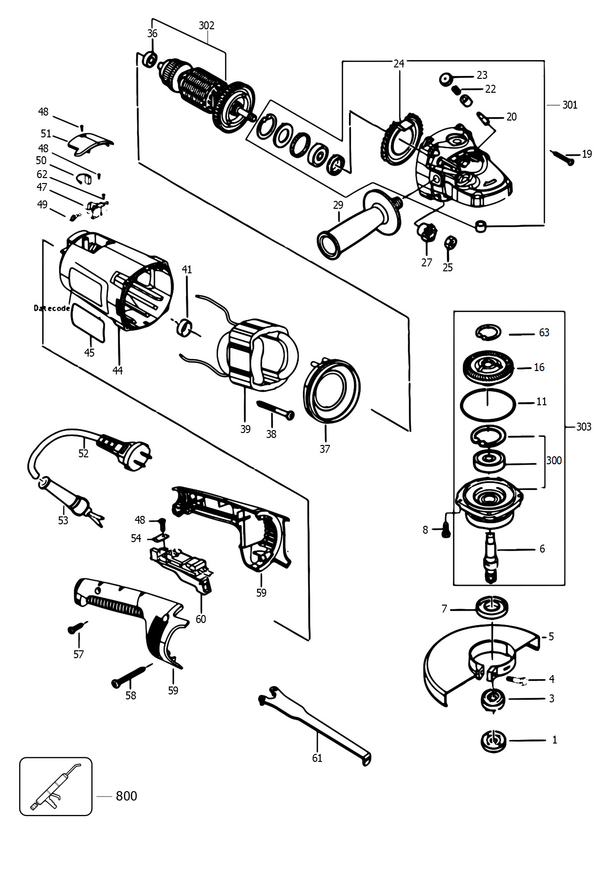 STANLEY ANGLE GRINDER (Type 1)