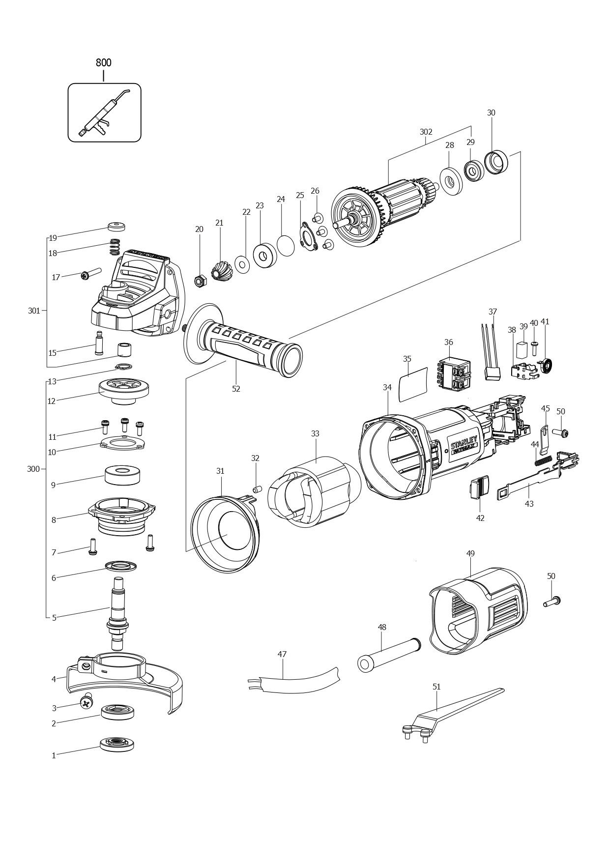 STANLEY ANGLE GRINDER (Type 1)