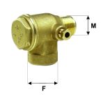 Supapa de sens unic 1/2"-1/2", dreapta, FIAC