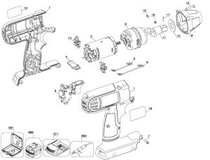 DEWALT 28V Li-lon Bare Impact Wr Type 1