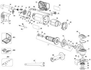 DEWALT 115MM SMALL ANGLE GRINDER Type 3
